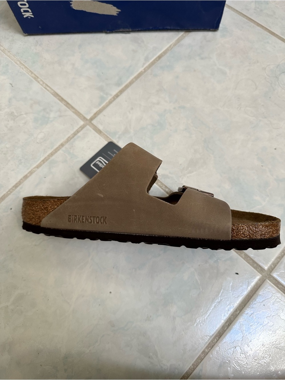 NWT Birkenstock Arizona Soft Footbed Tobacco Brown Oiled Leather Size 39 - Picture 8 of 16